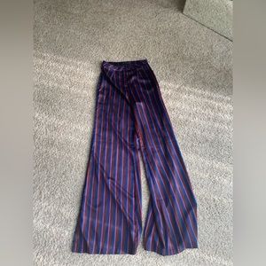 Pin stripe multicolor flare pants